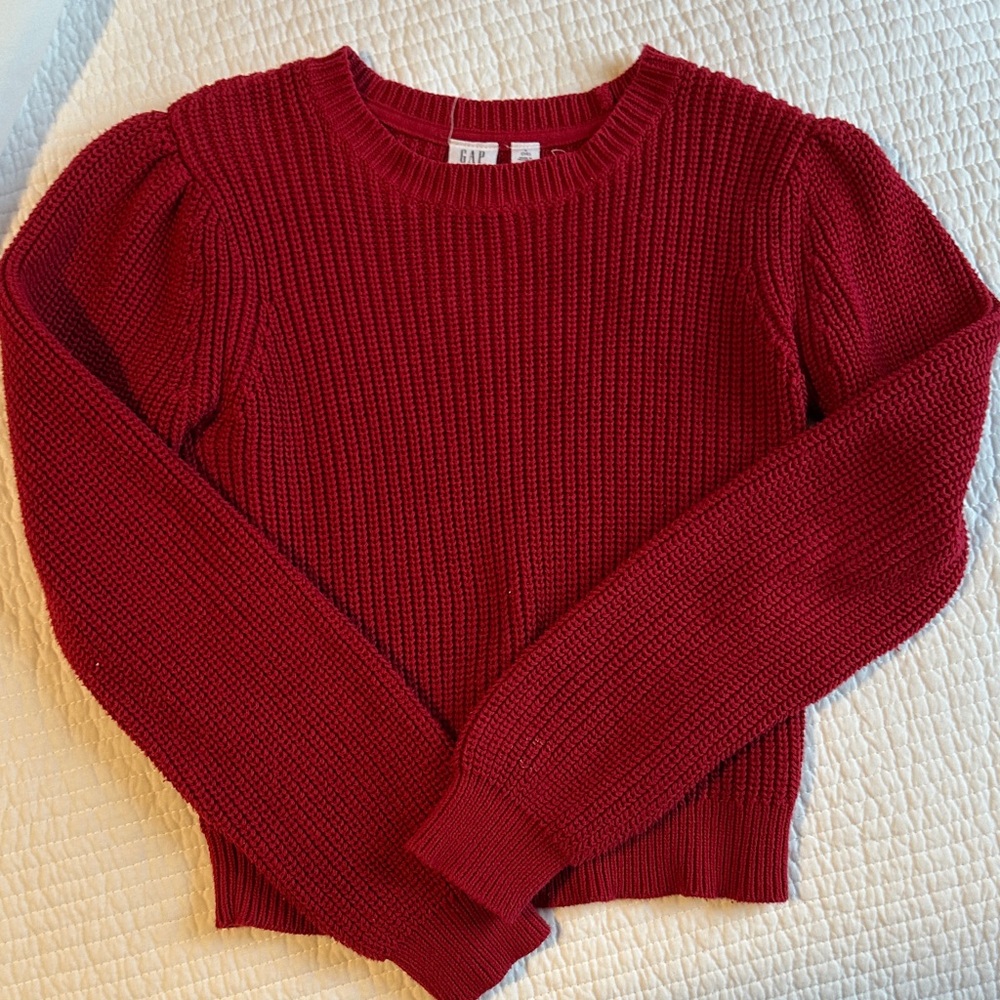 GAP Kids Red Crew Neck Sweater